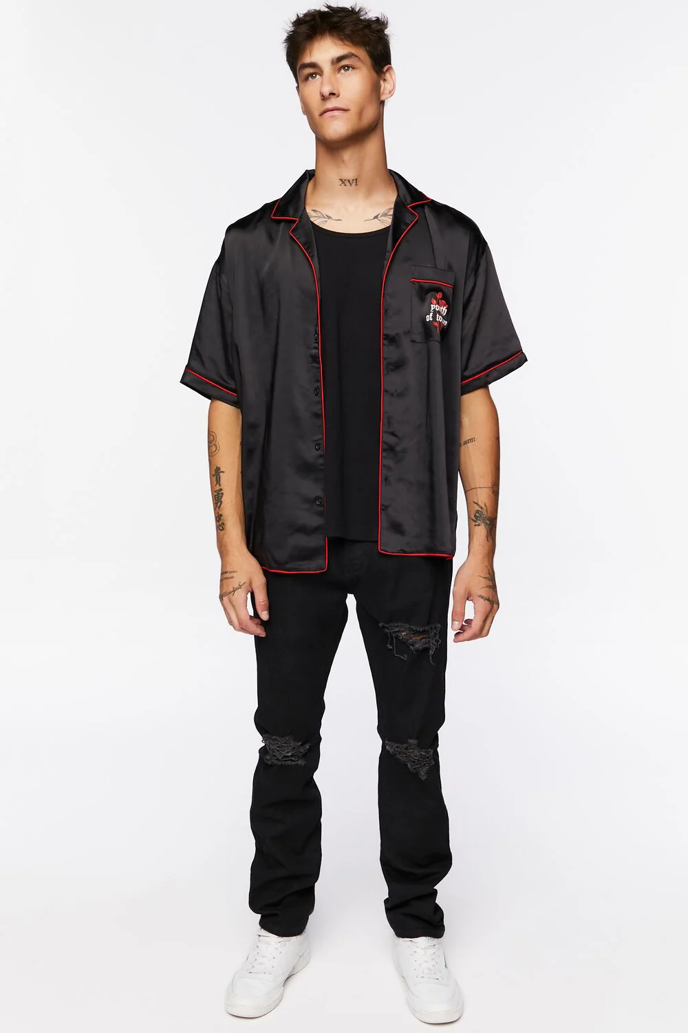 Youth of Today Graphic Satin Shirt - Image 4