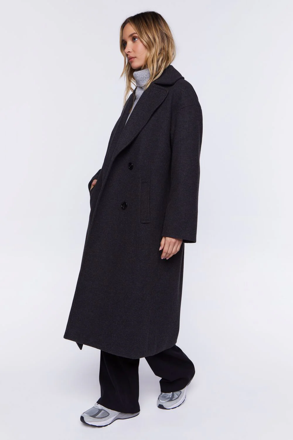 Double-Breasted Duster Coat - Image 2