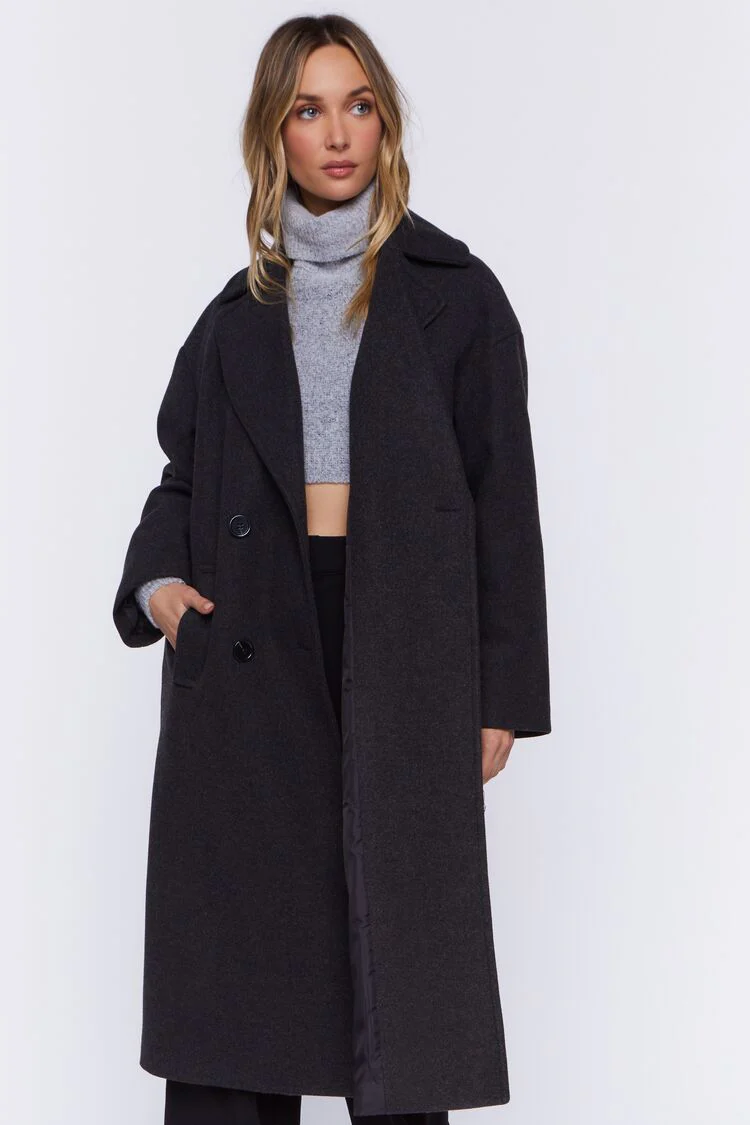 Double-Breasted Duster Coat - Image 4