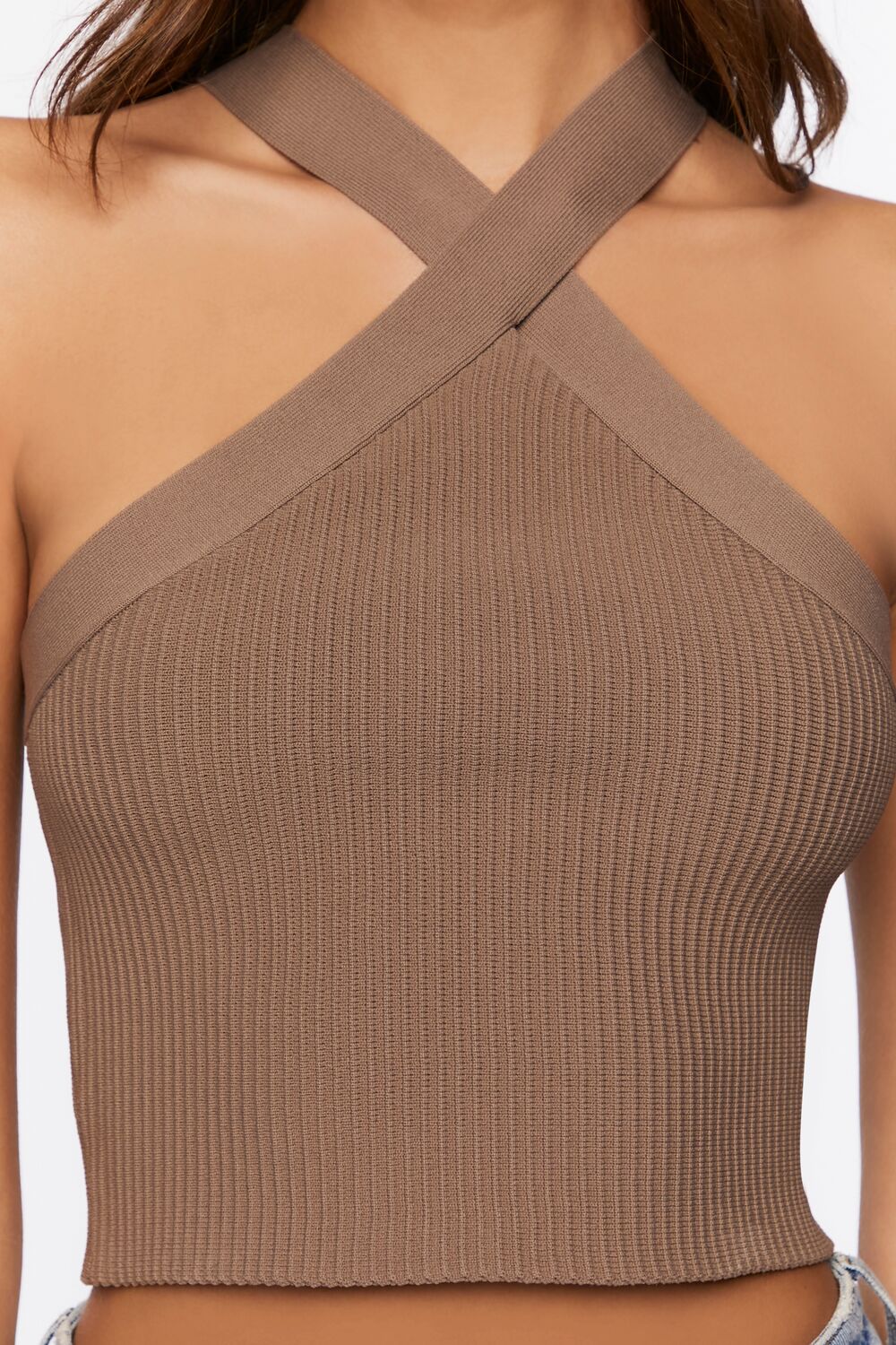 Sweater-Knit Halter Crop Top - Image 10
