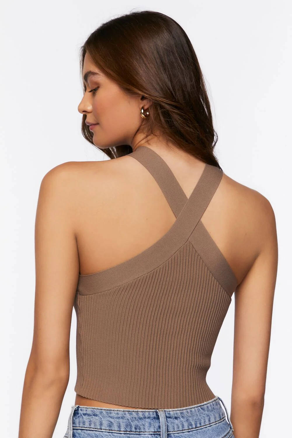 Sweater-Knit Halter Crop Top - Image 8