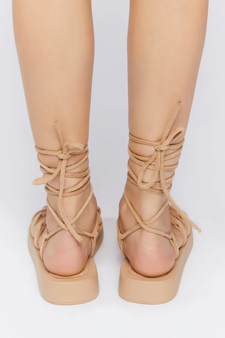 Lace-Up Gladiator Sandals - Image 3