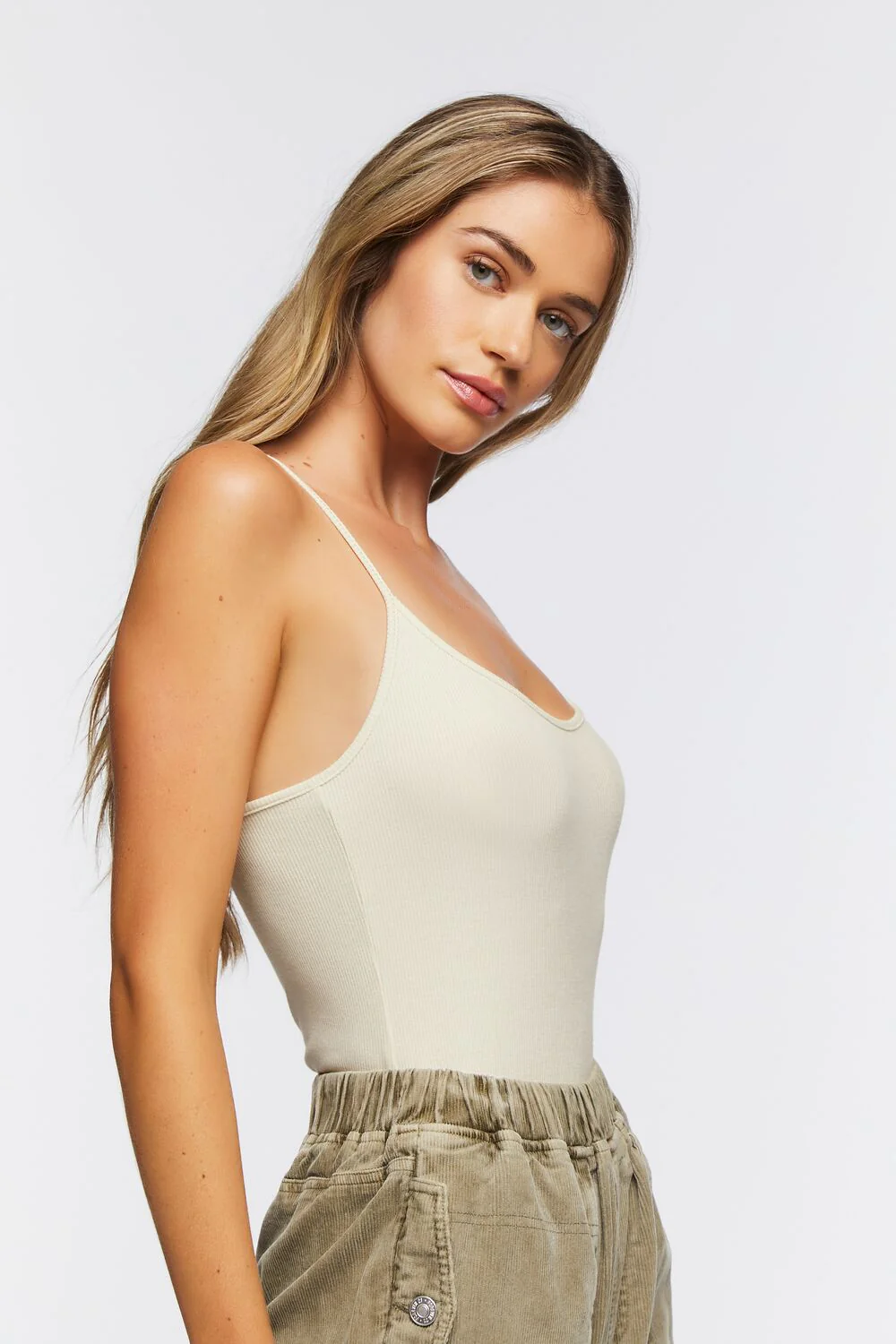 Ribbed Cami Bodysuit - Image 2