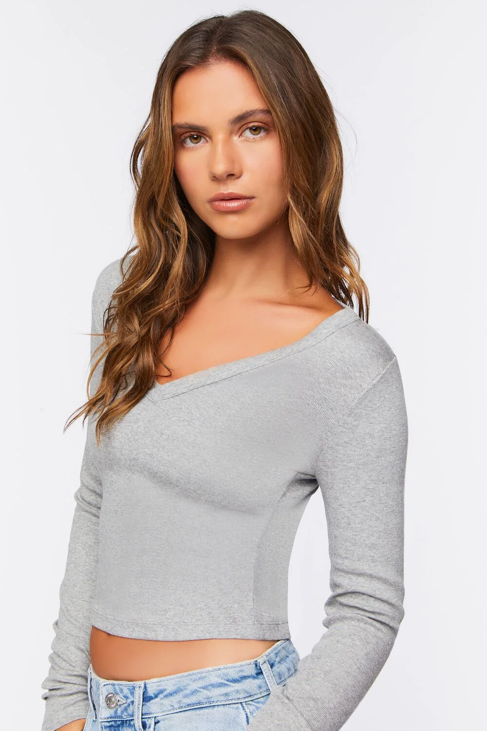 V-Neck Long-Sleeve Tee - Image 2