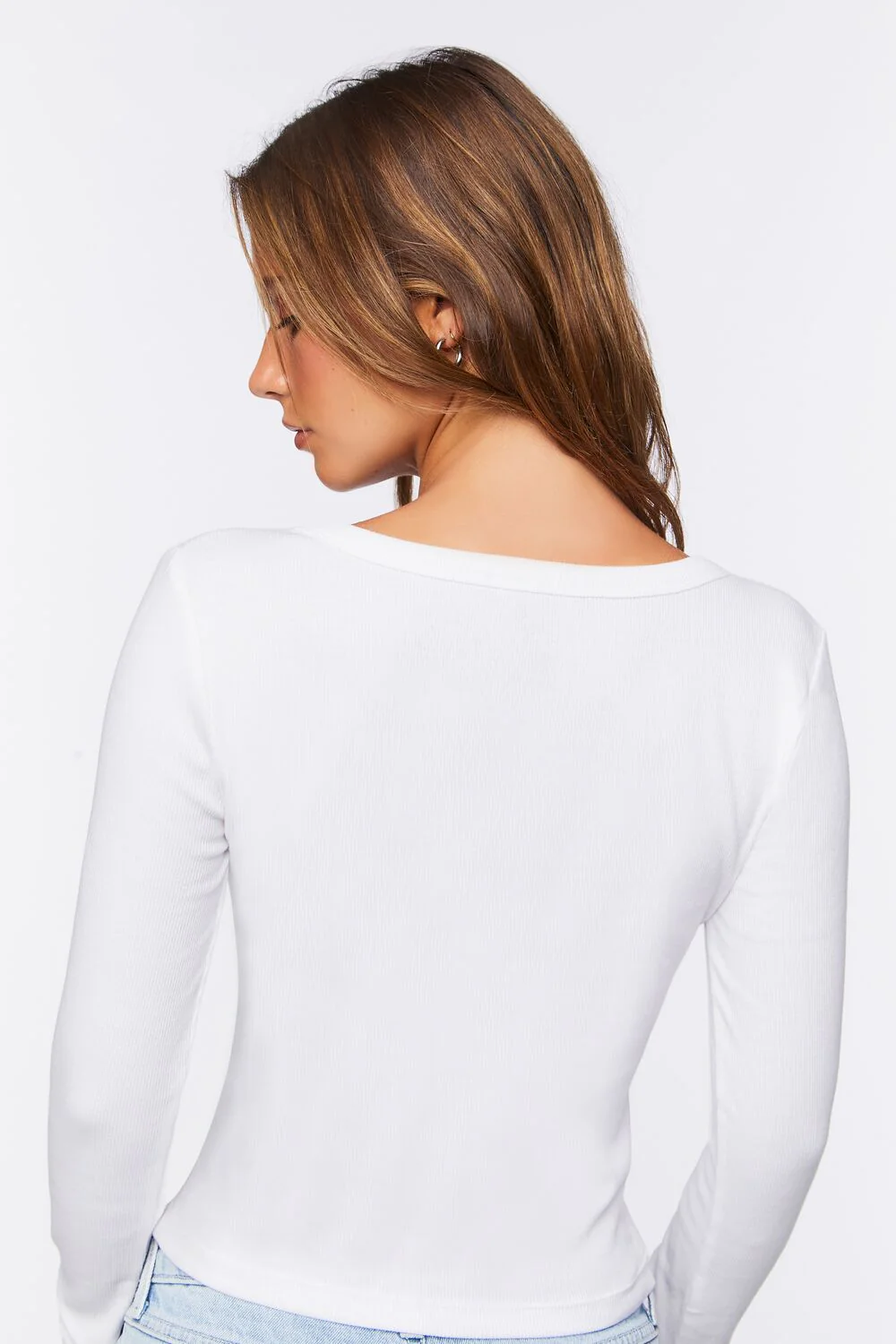 V-Neck Long-Sleeve Tee - Image 7