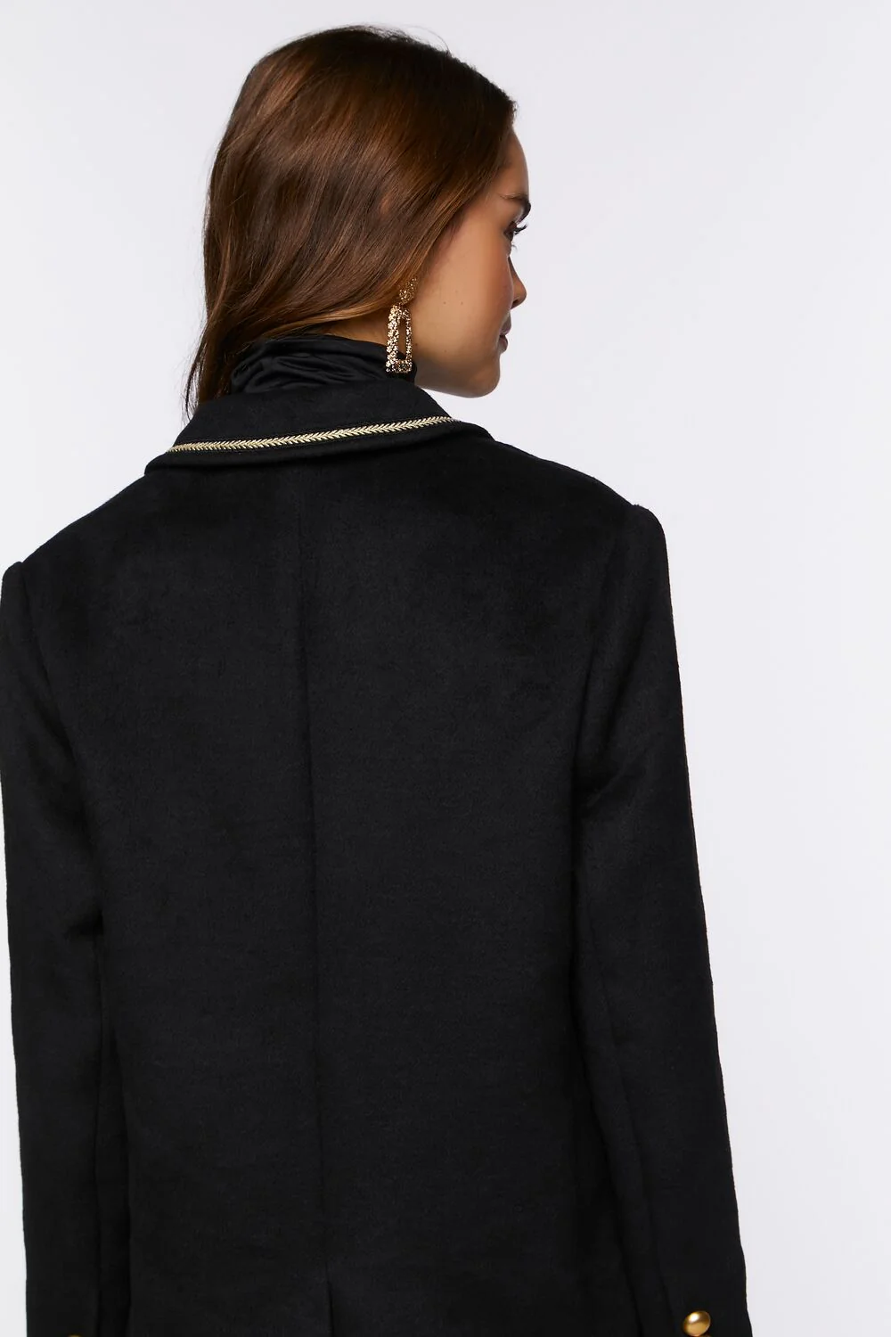Braided-Trim Peak Lapel Blazer - Image 3