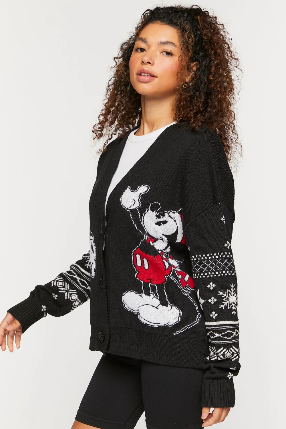 Minnie & Mickey Graphic Cardigan Sweater - Image 2