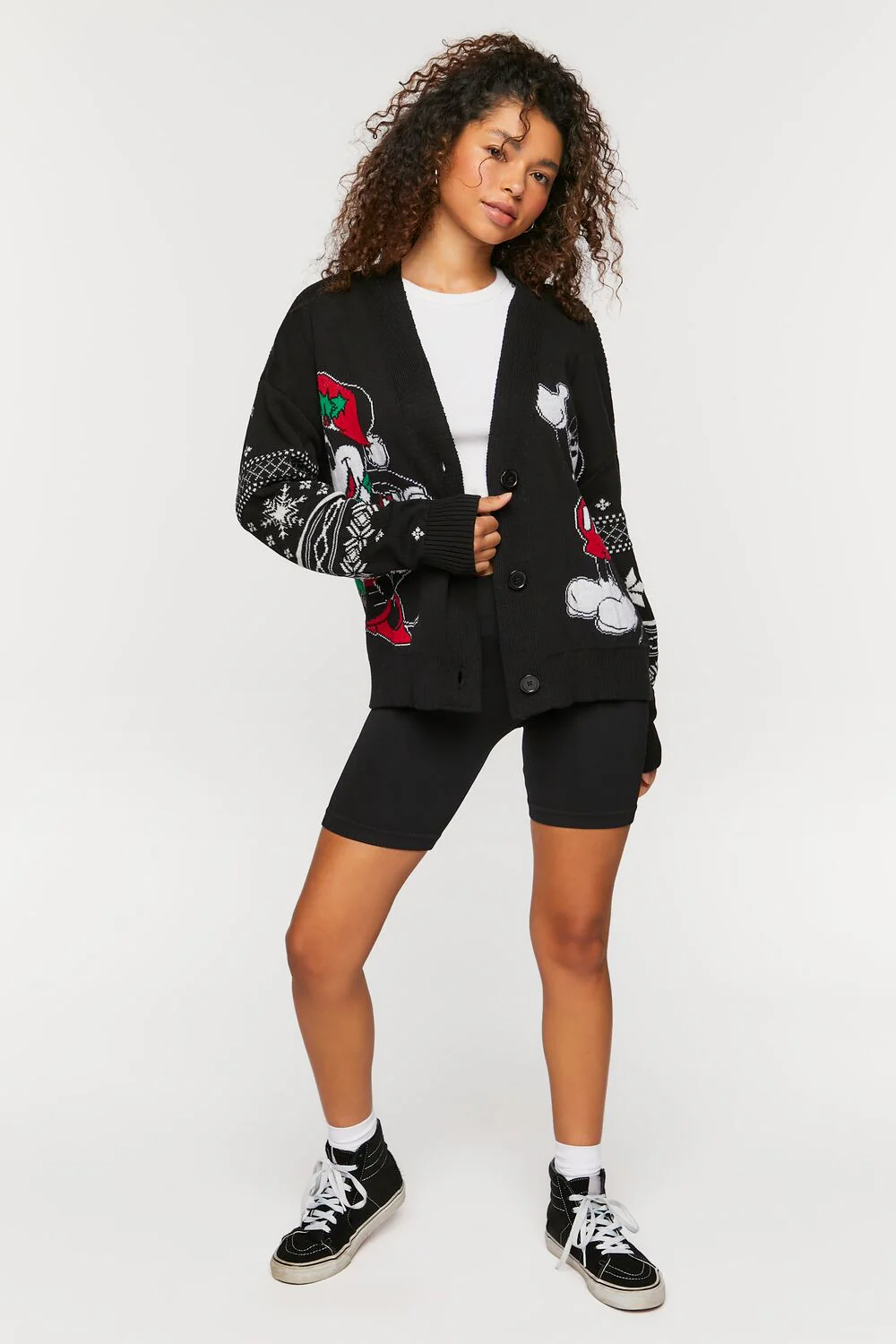 Minnie & Mickey Graphic Cardigan Sweater - Image 4