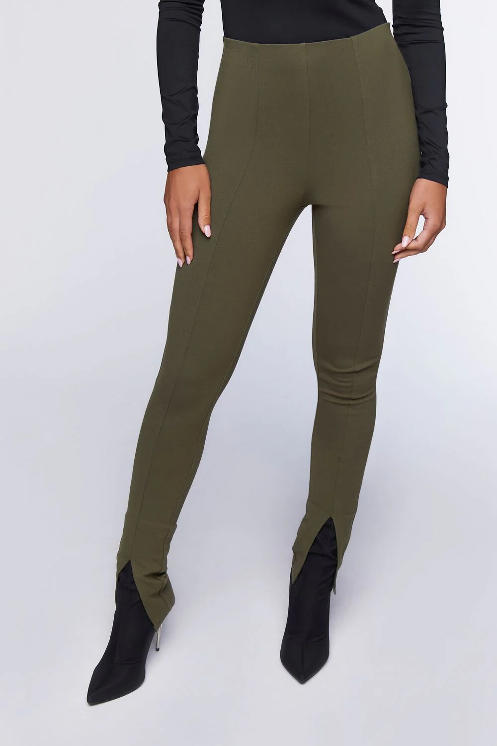 Split-Hem Skinny Pants - Image 3
