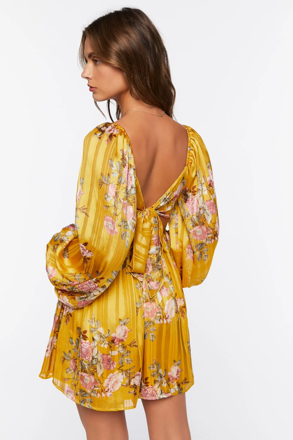 Floral Print Mini Dress - Image 3