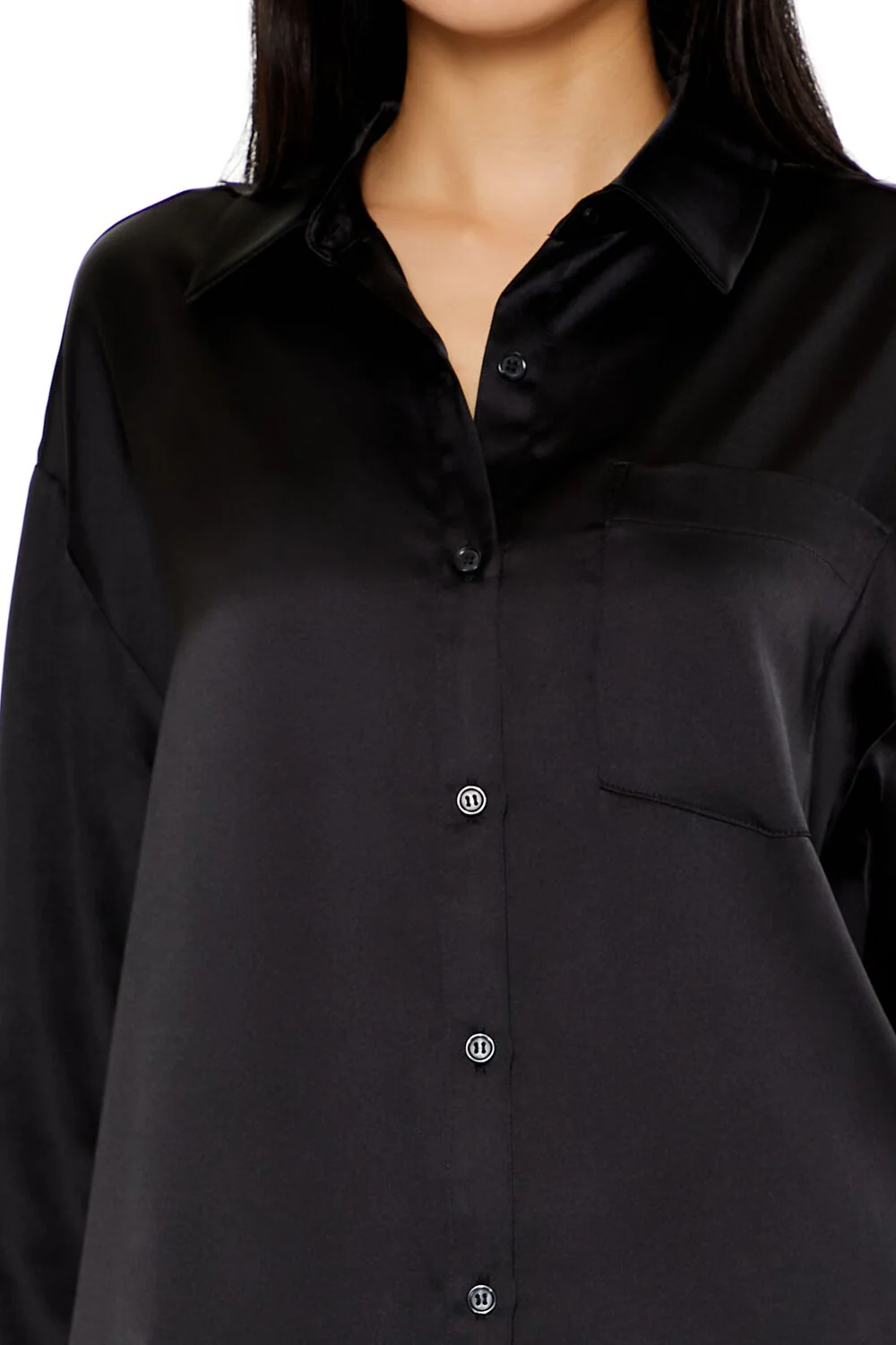 Oversized Satin Shirt - Image 3