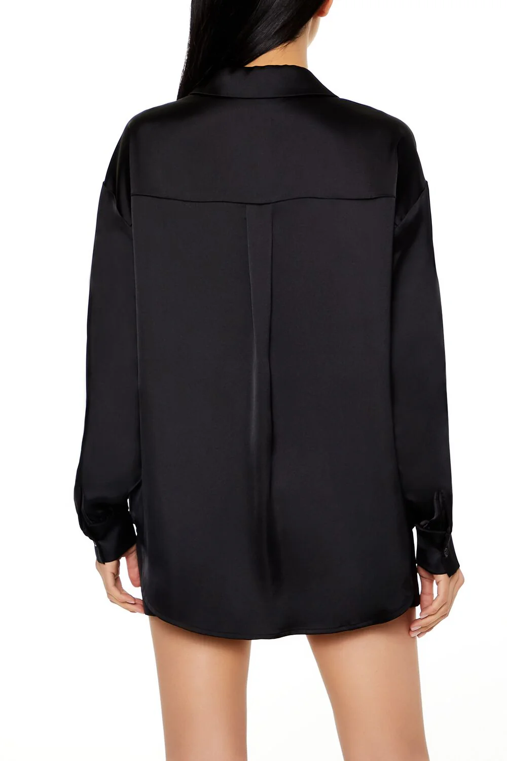 Oversized Satin Shirt - Image 5