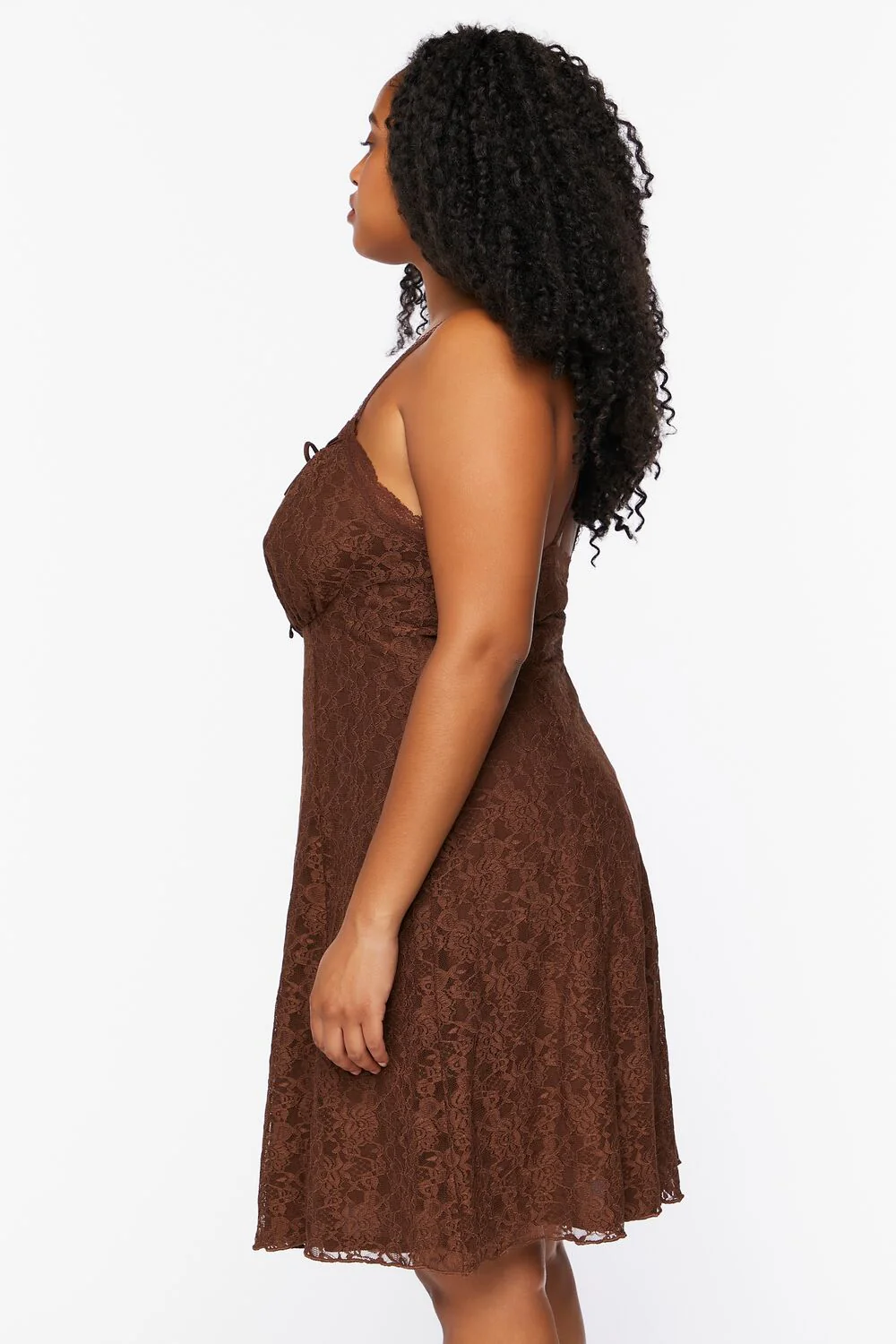 Plus Size Lace Cami Mini Dress - Image 2