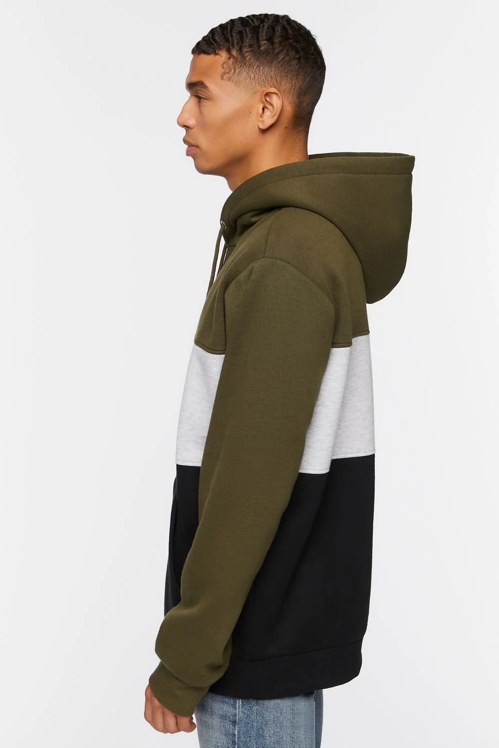 Fleece Colorblock Hoodie - Image 2