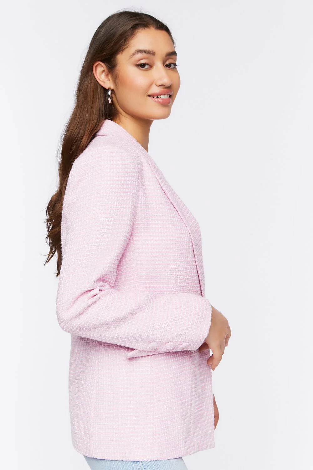 Notched Single-Breasted Blazer - Image 2