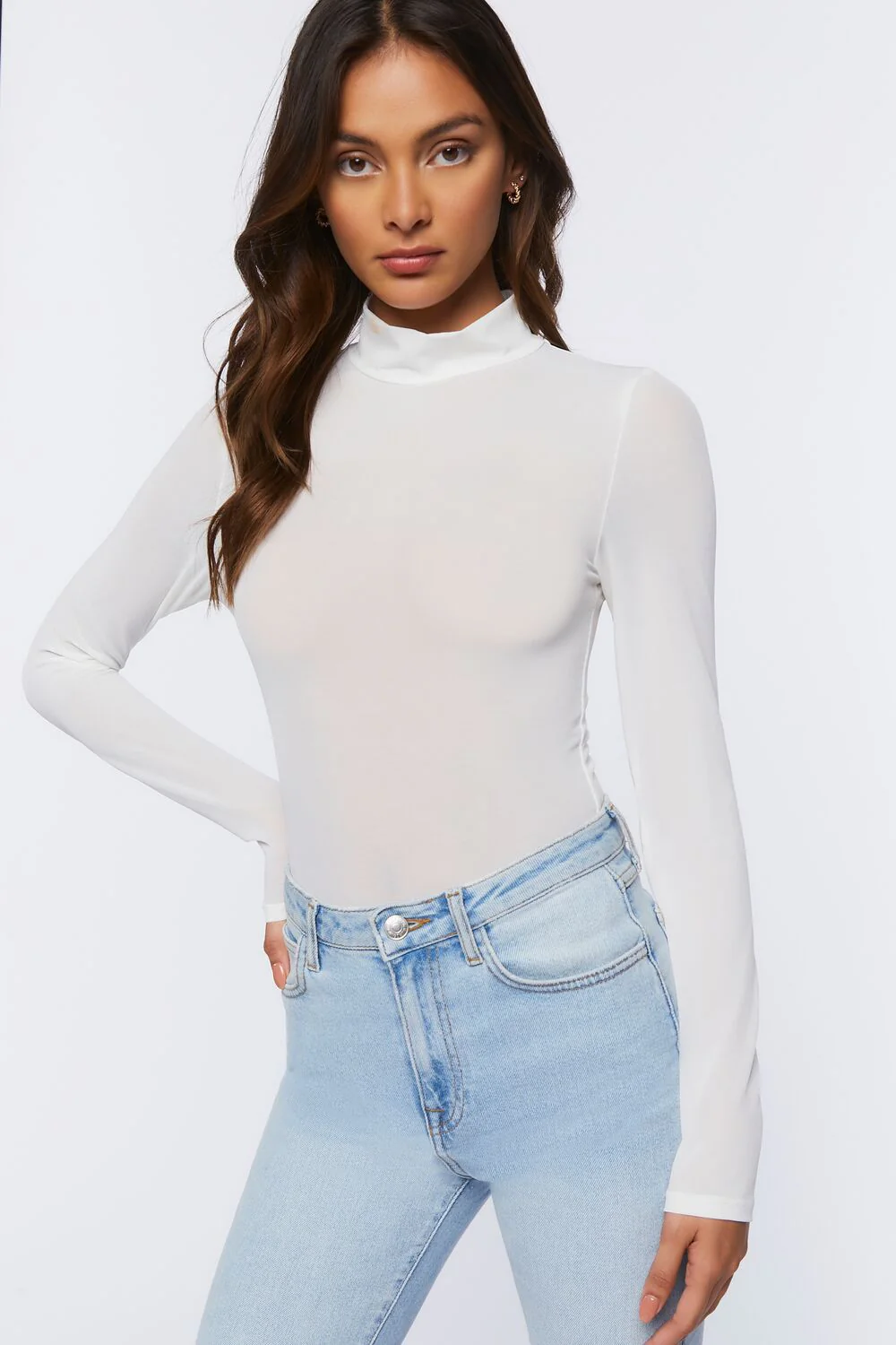 Mock Neck Long-Sleeve Top - Image 5