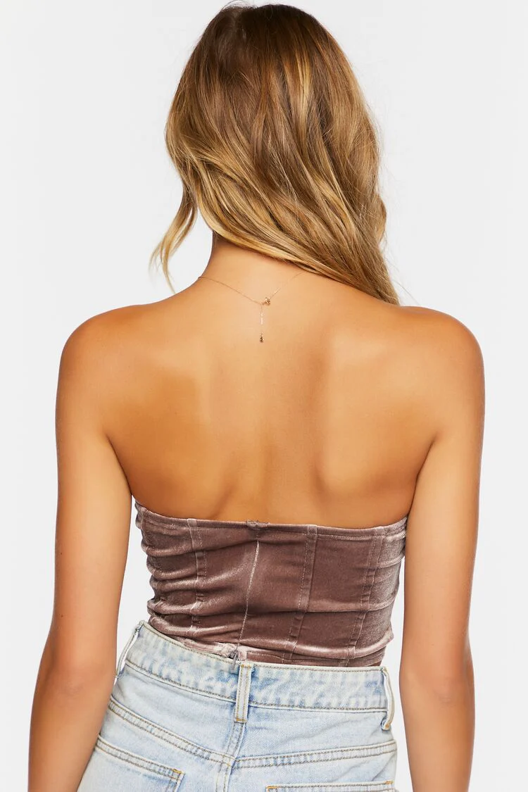 Velvet Sweetheart Tube Top - Image 3