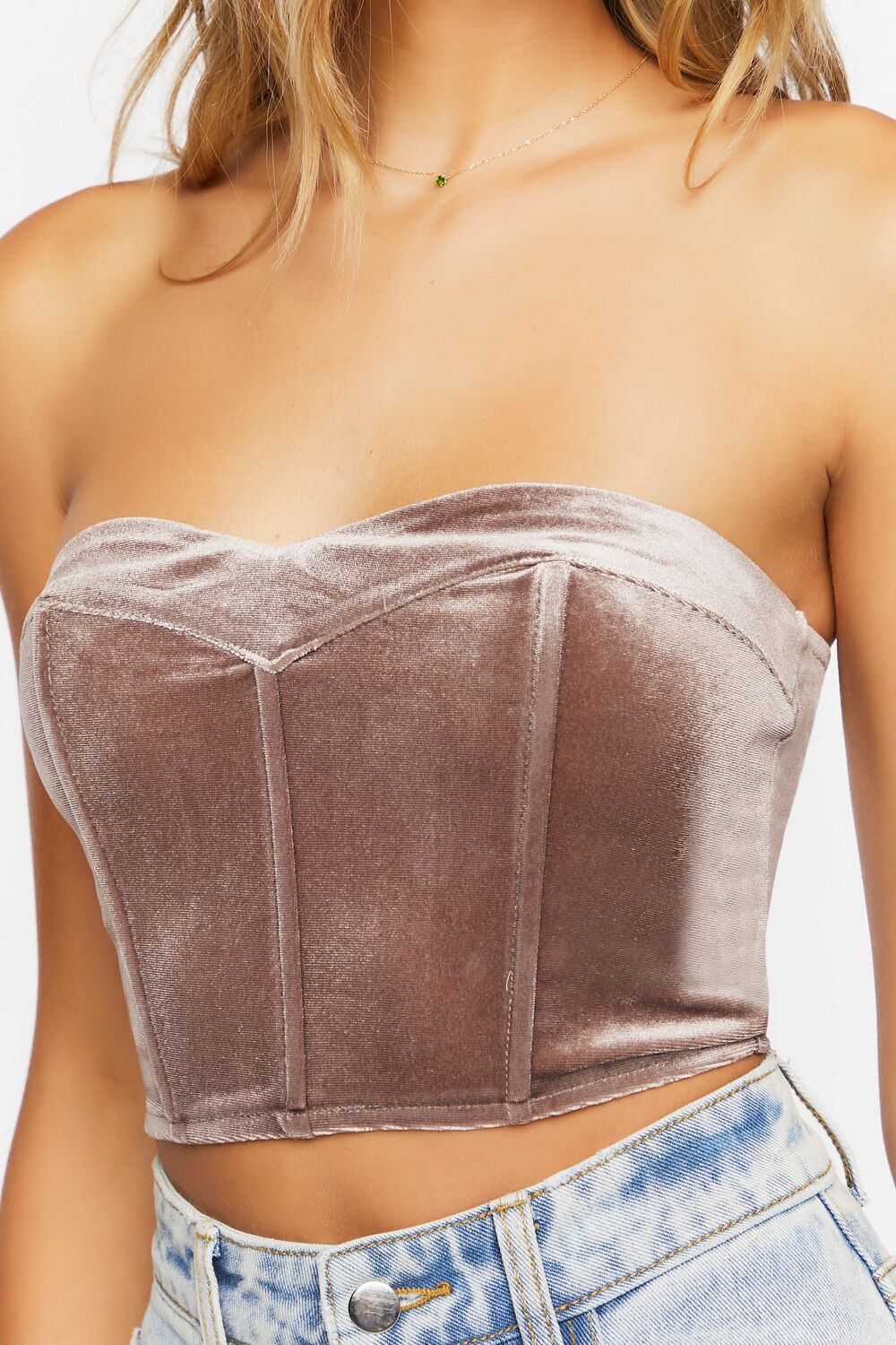 Velvet Sweetheart Tube Top - Image 5
