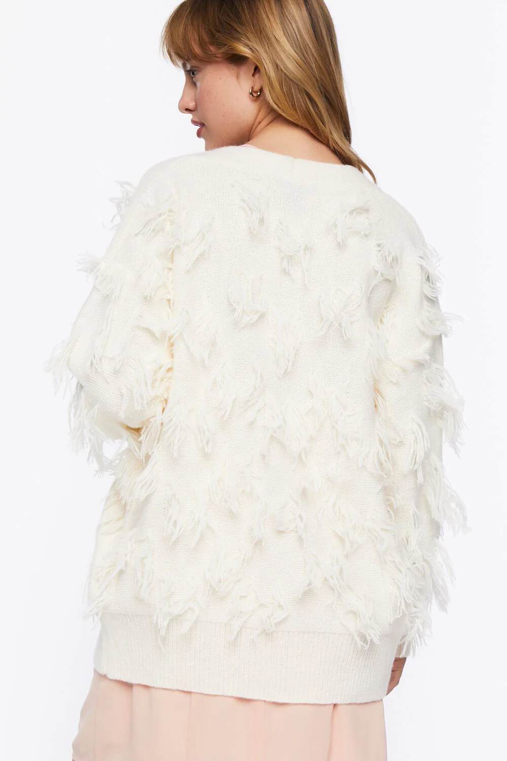 Textured Cardigan Sweater - Image 3
