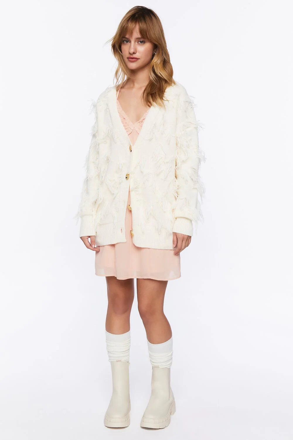 Textured Cardigan Sweater - Image 4