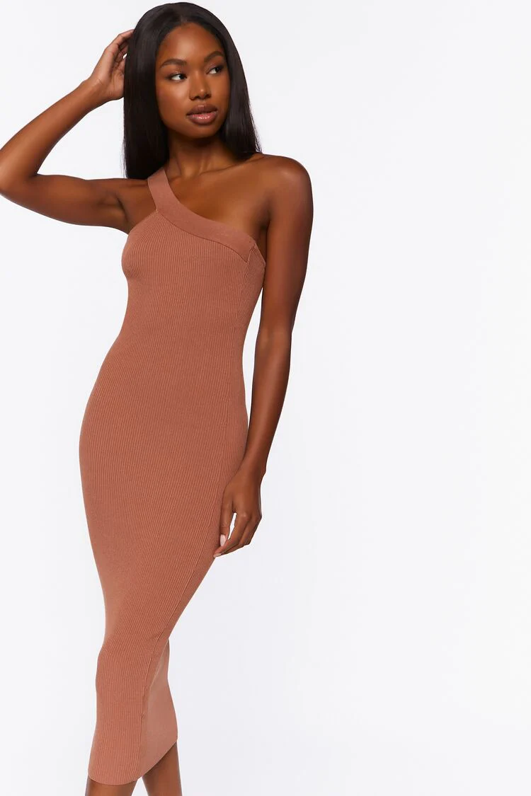 Sweater-Knit Bodycon Midi Dress - Image 4