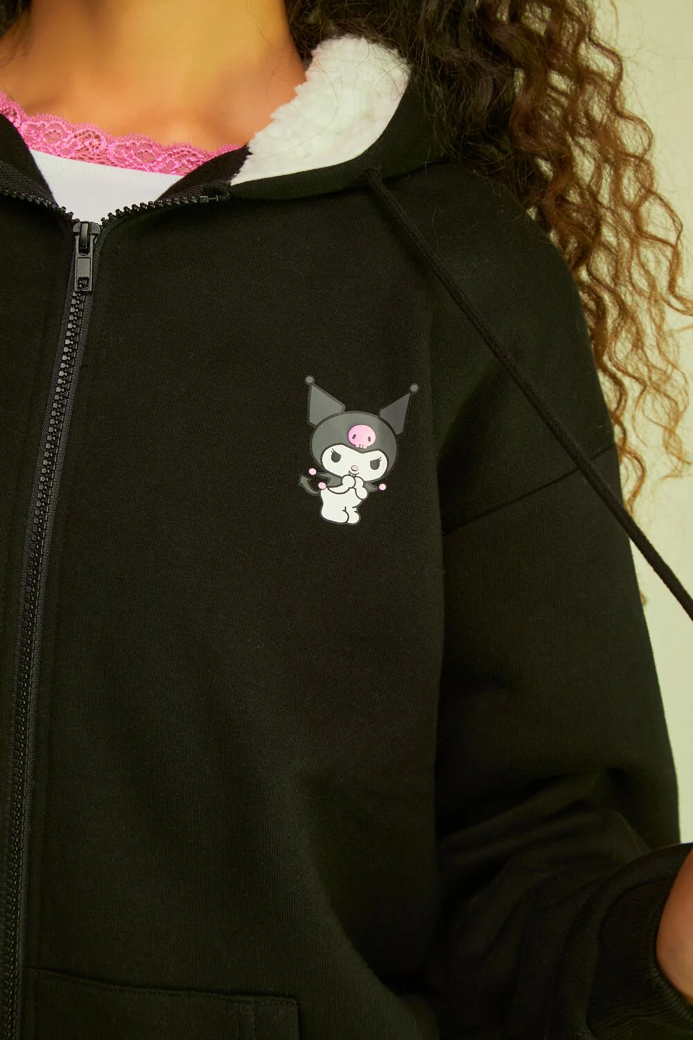 Hello Kitty & Friends Kuromi Fleece Hoodie - Image 5