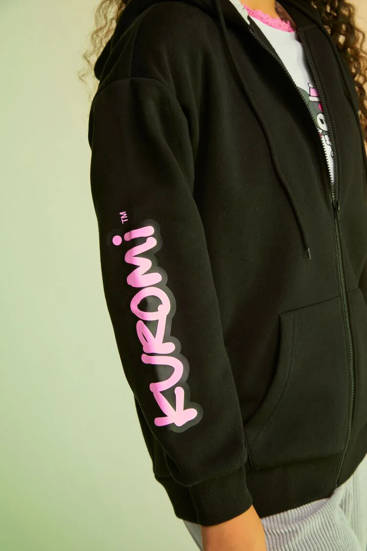 Hello Kitty & Friends Kuromi Fleece Hoodie - Image 6