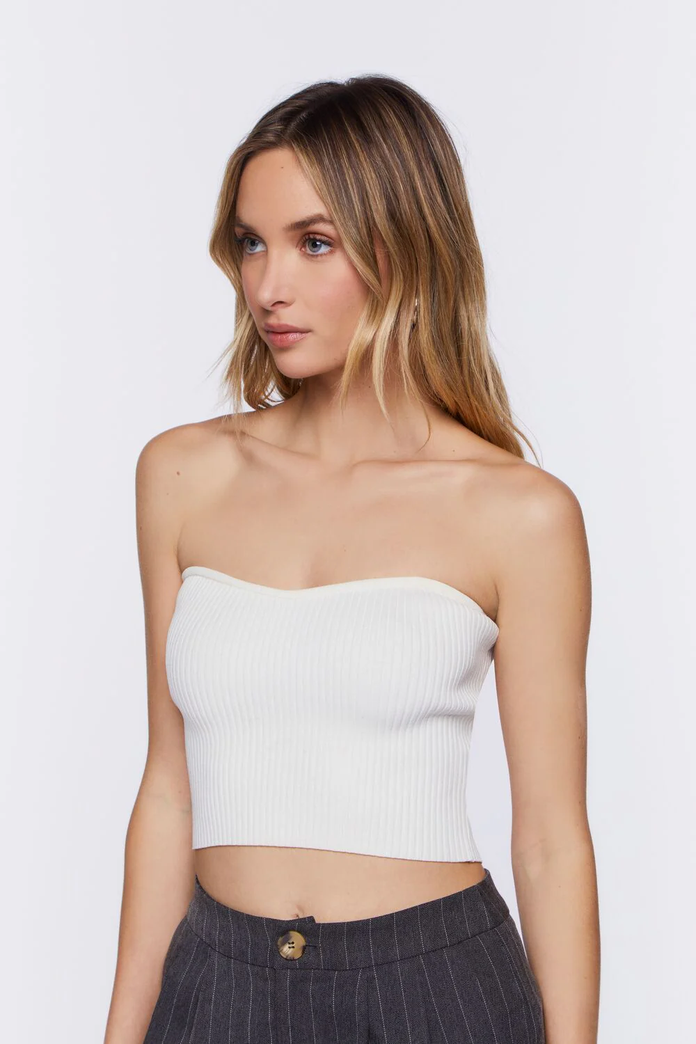 Sweater-Knit Tube Top - Image 2