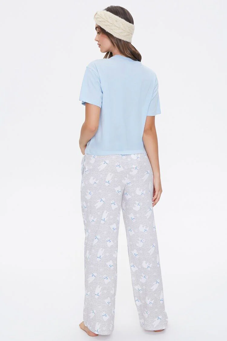 Just Chill Tee & Pajama Pants Set - Image 3