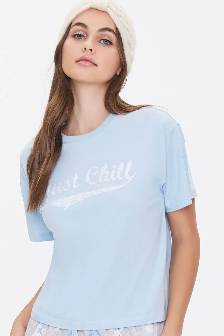 Just Chill Tee & Pajama Pants Set - Image 4