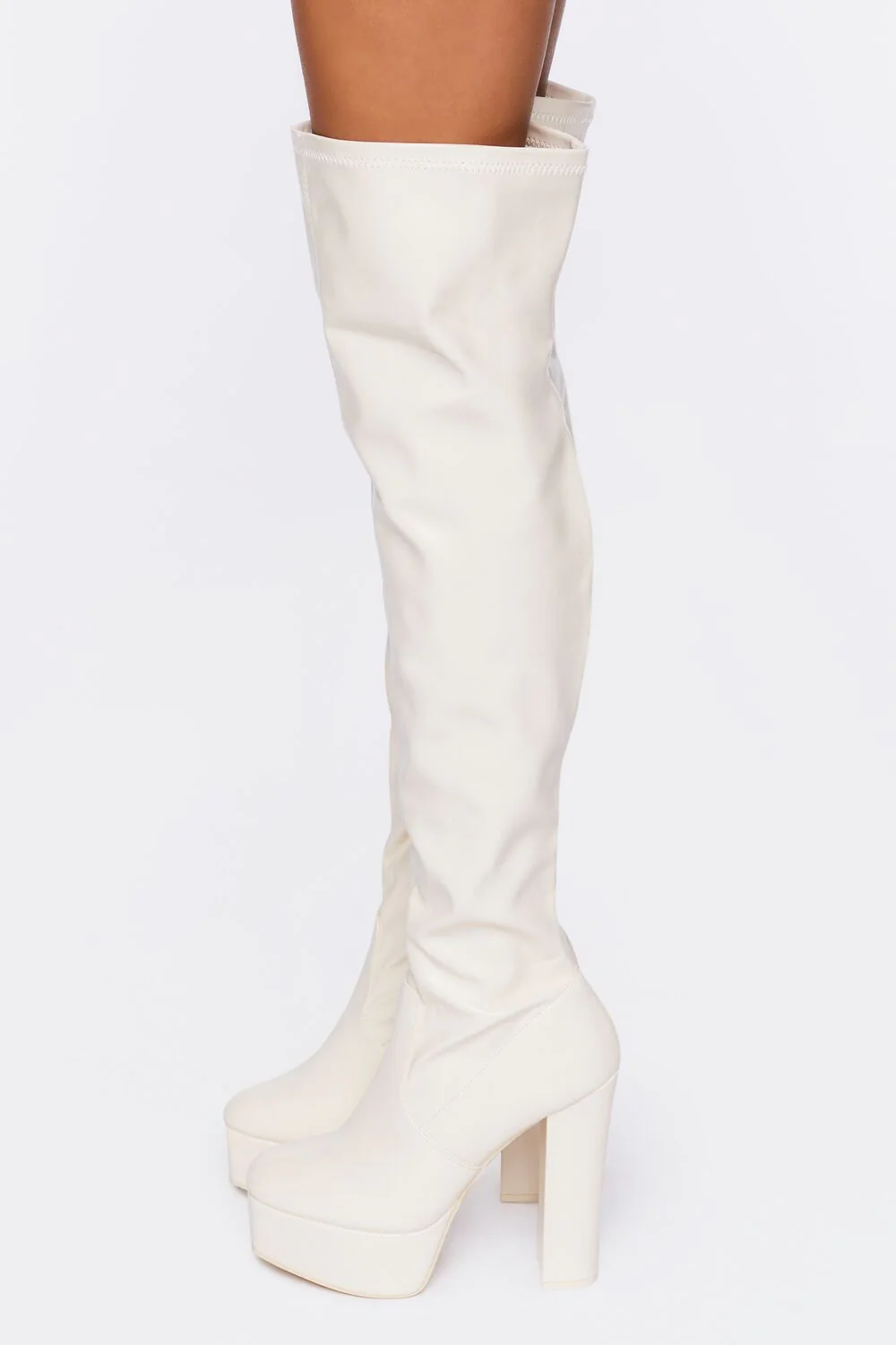 Faux Leather Over-the-Knee Boots - Image 3
