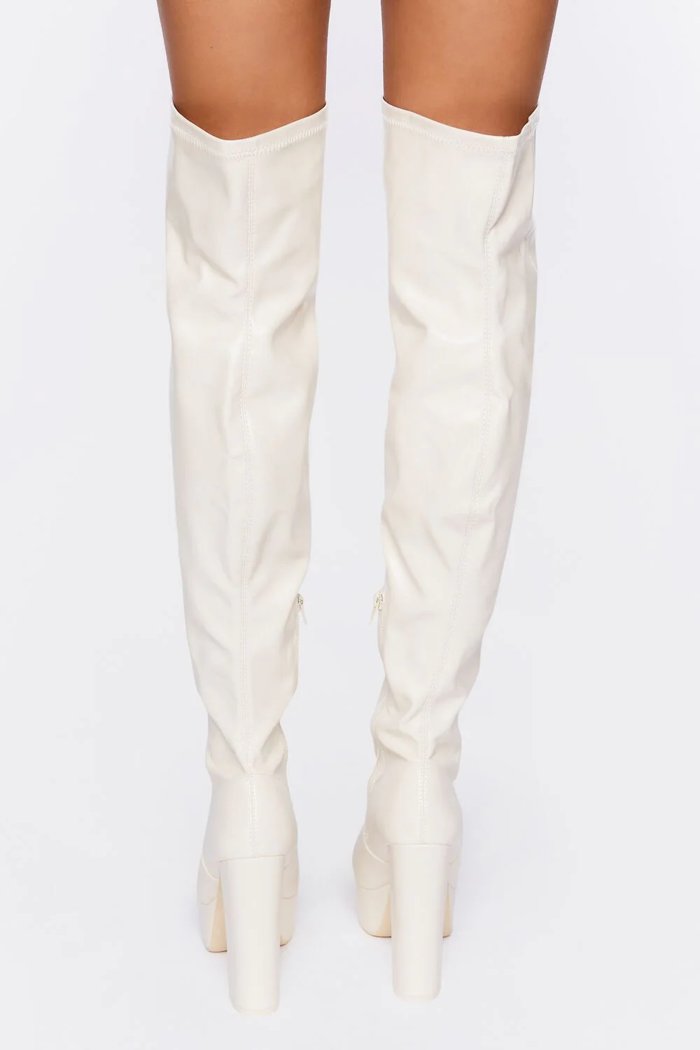 Faux Leather Over-the-Knee Boots - Image 4