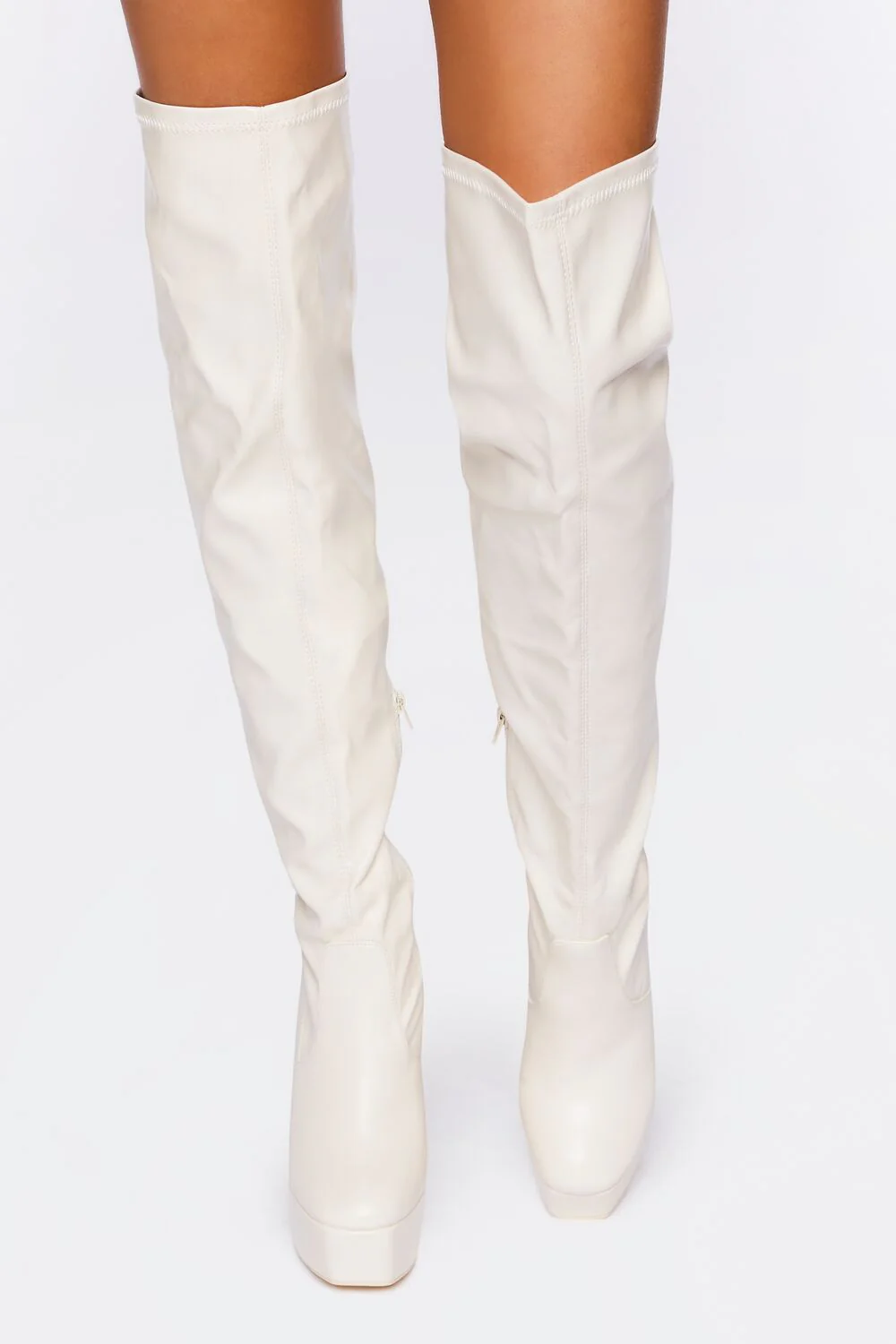 Faux Leather Over-the-Knee Boots - Image 5
