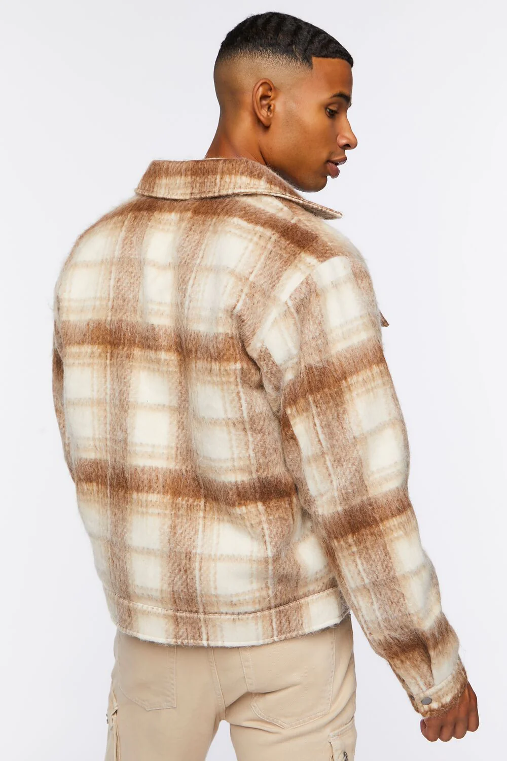 Plaid Bomber Jacket - Image 3