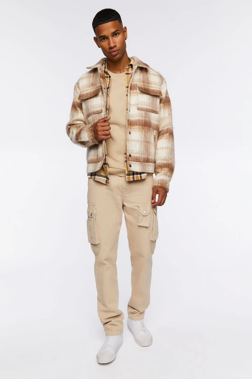 Plaid Bomber Jacket - Image 4