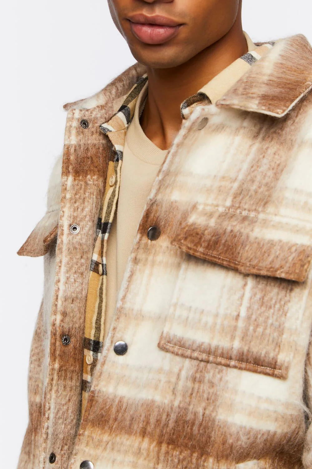 Plaid Bomber Jacket - Image 5
