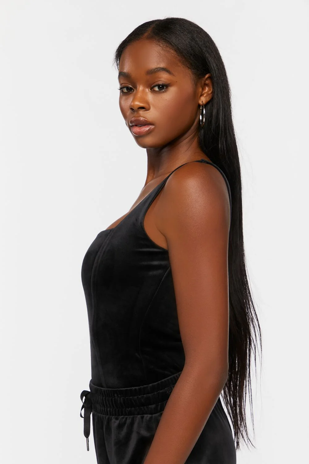 Velvet Square-Neck Bodysuit - Image 2