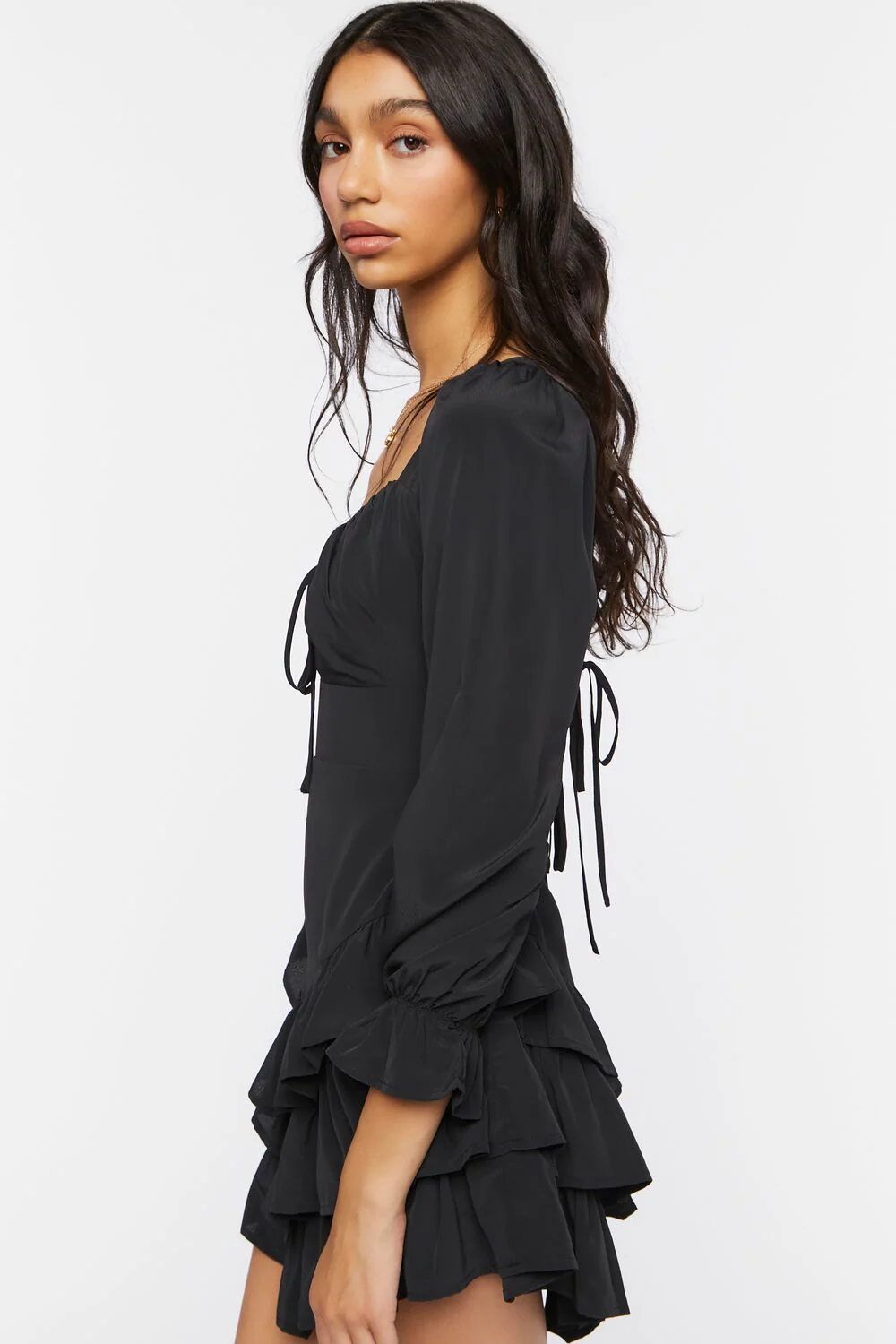 Tiered Ruffle Mini Dress - Image 2