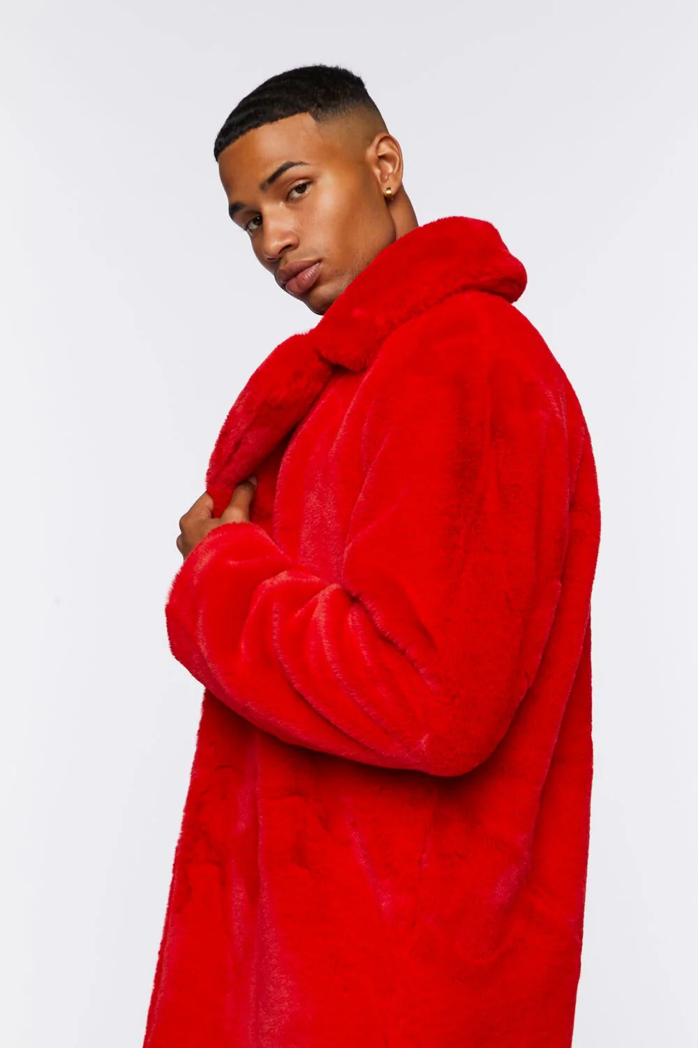 Faux Fur Longline Coat - Image 2