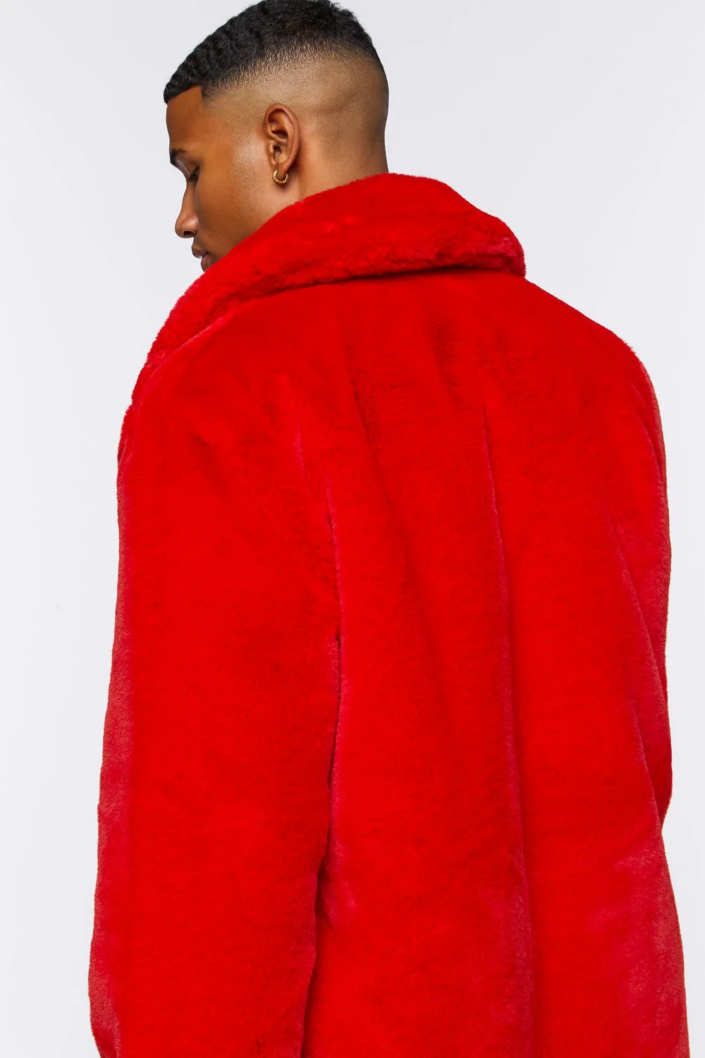 Faux Fur Longline Coat - Image 3