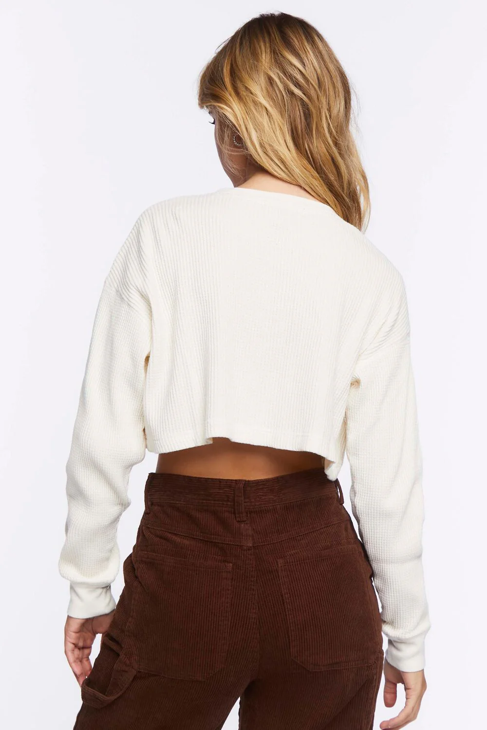 Cropped Henley Top - Image 3