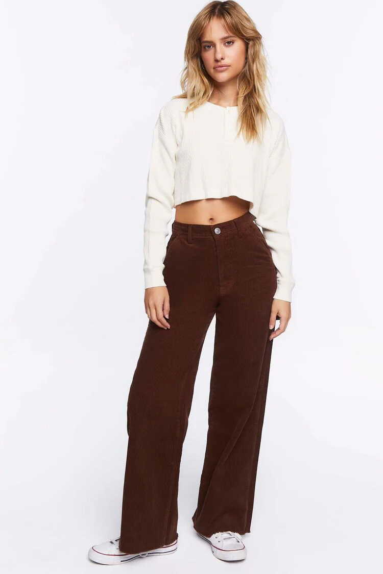 Cropped Henley Top - Image 4
