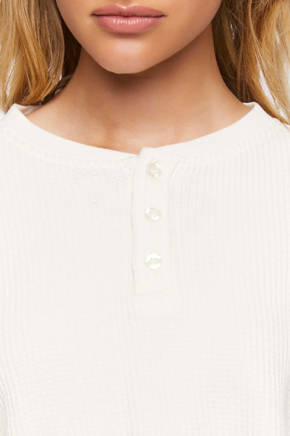 Cropped Henley Top - Image 5