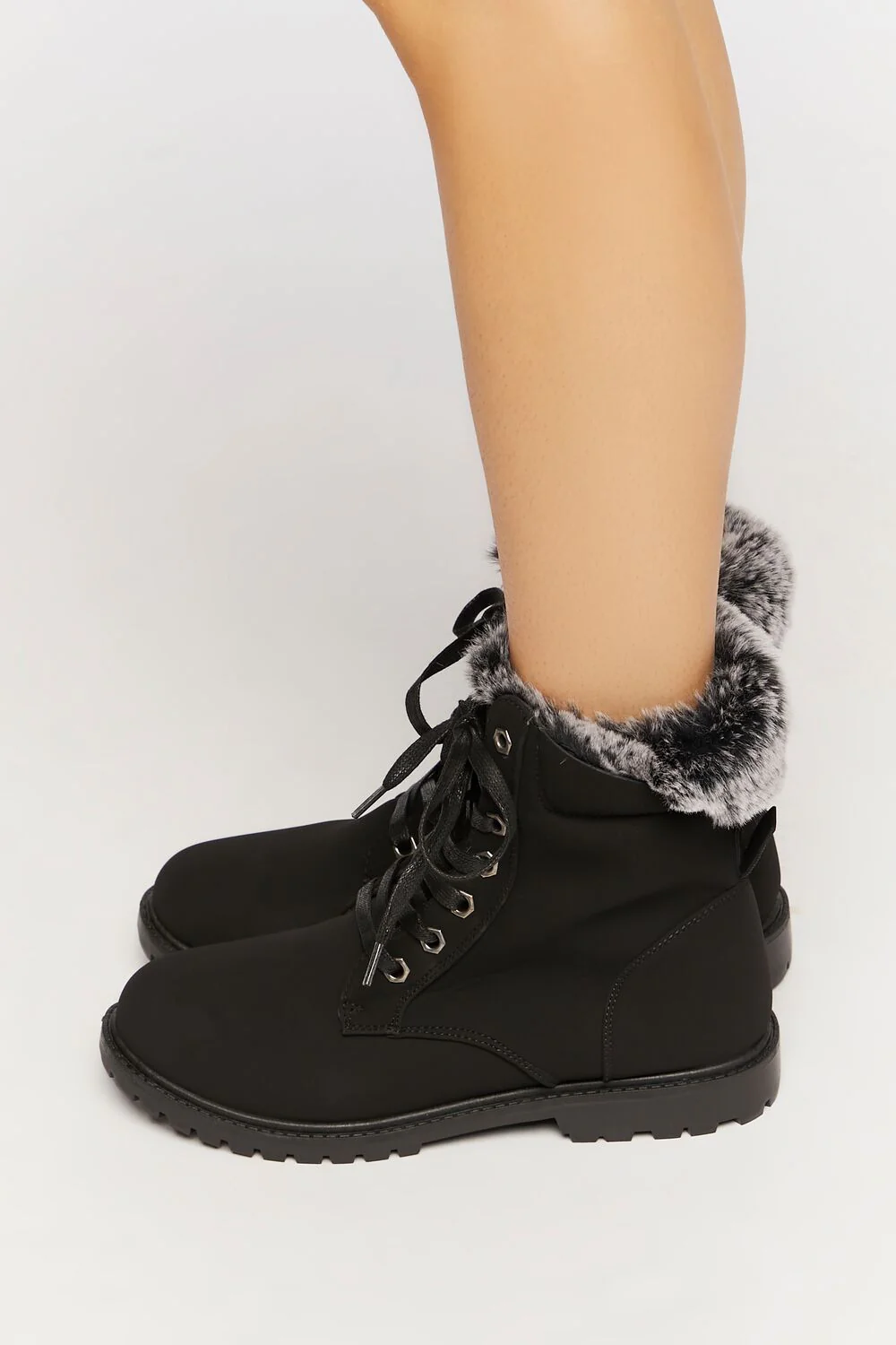 Faux Fur-Lined Ankle Booties - Image 2