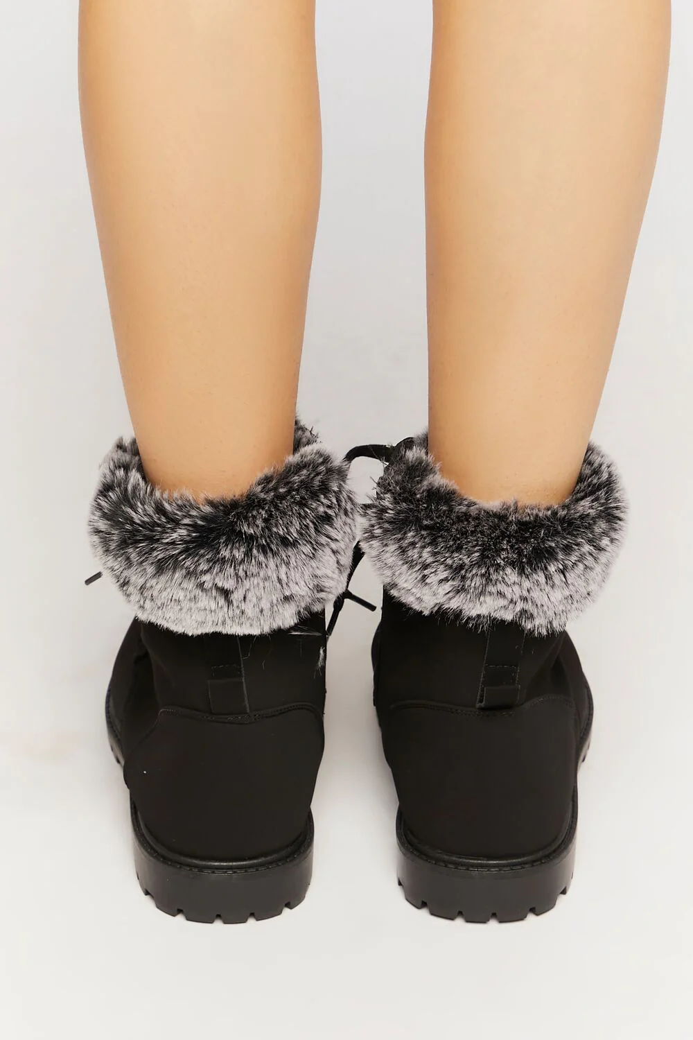 Faux Fur-Lined Ankle Booties - Image 3