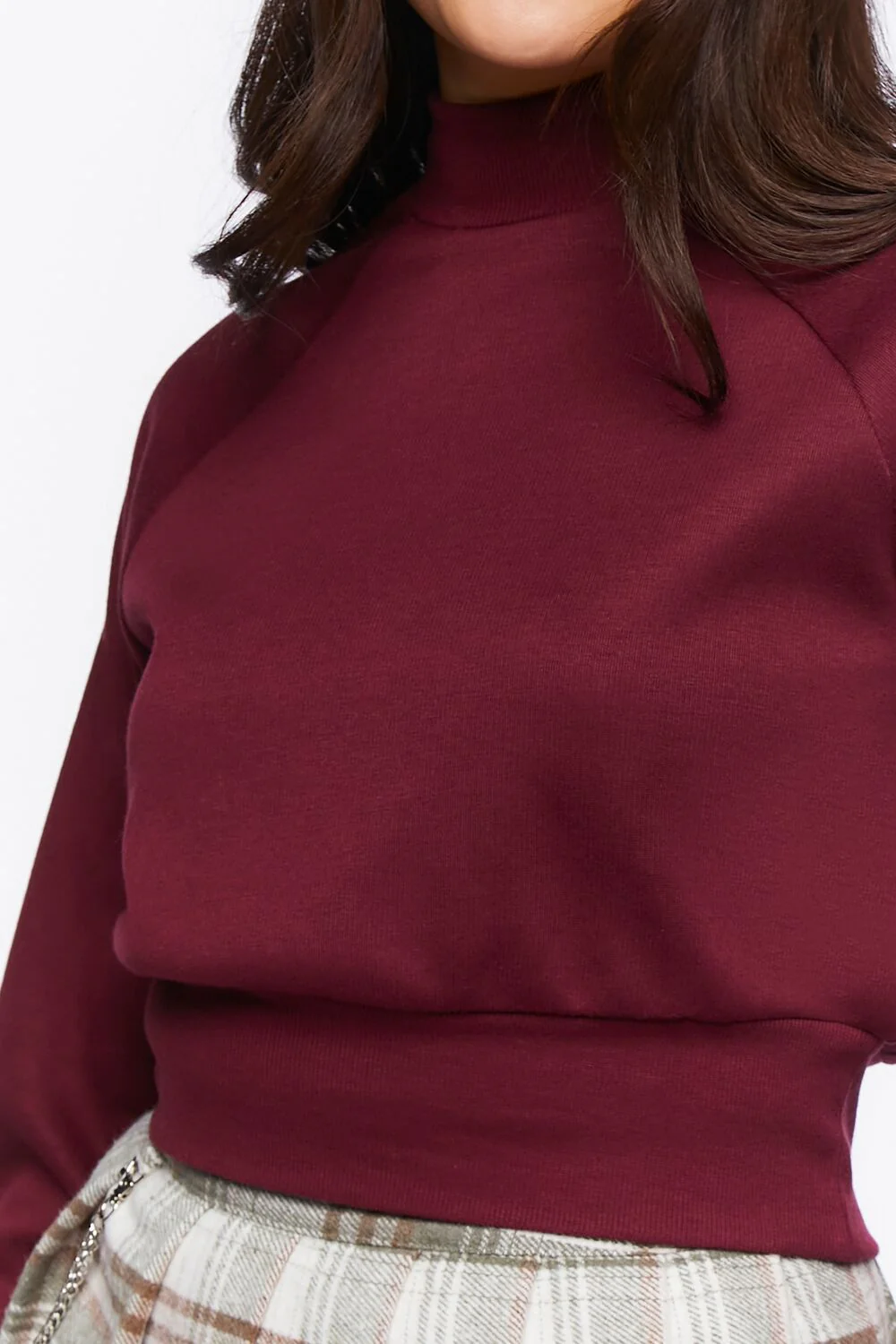 Fleece Mock Neck Pullover - Image 5