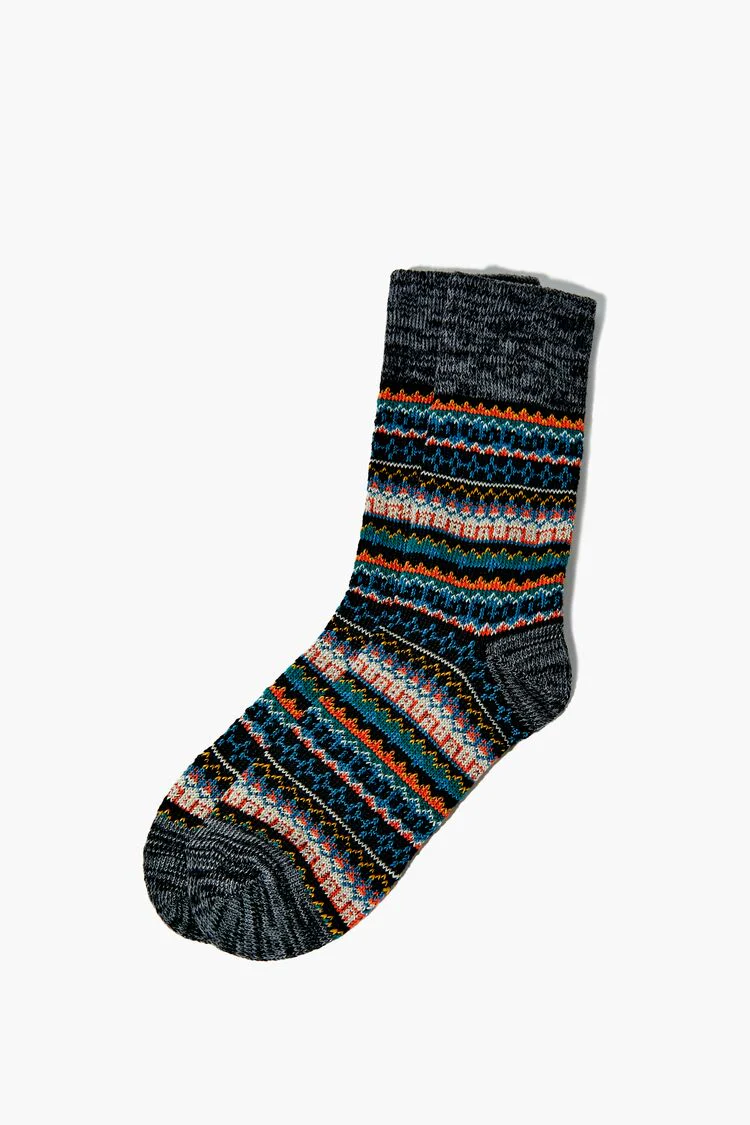 Fair Isle Crew Socks - Image 2