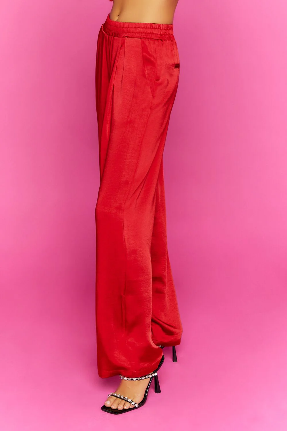 Satin Wide-Leg Pants - Image 3