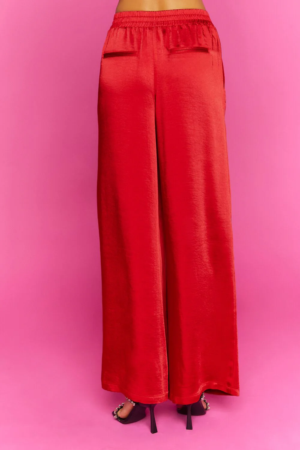 Satin Wide-Leg Pants - Image 4