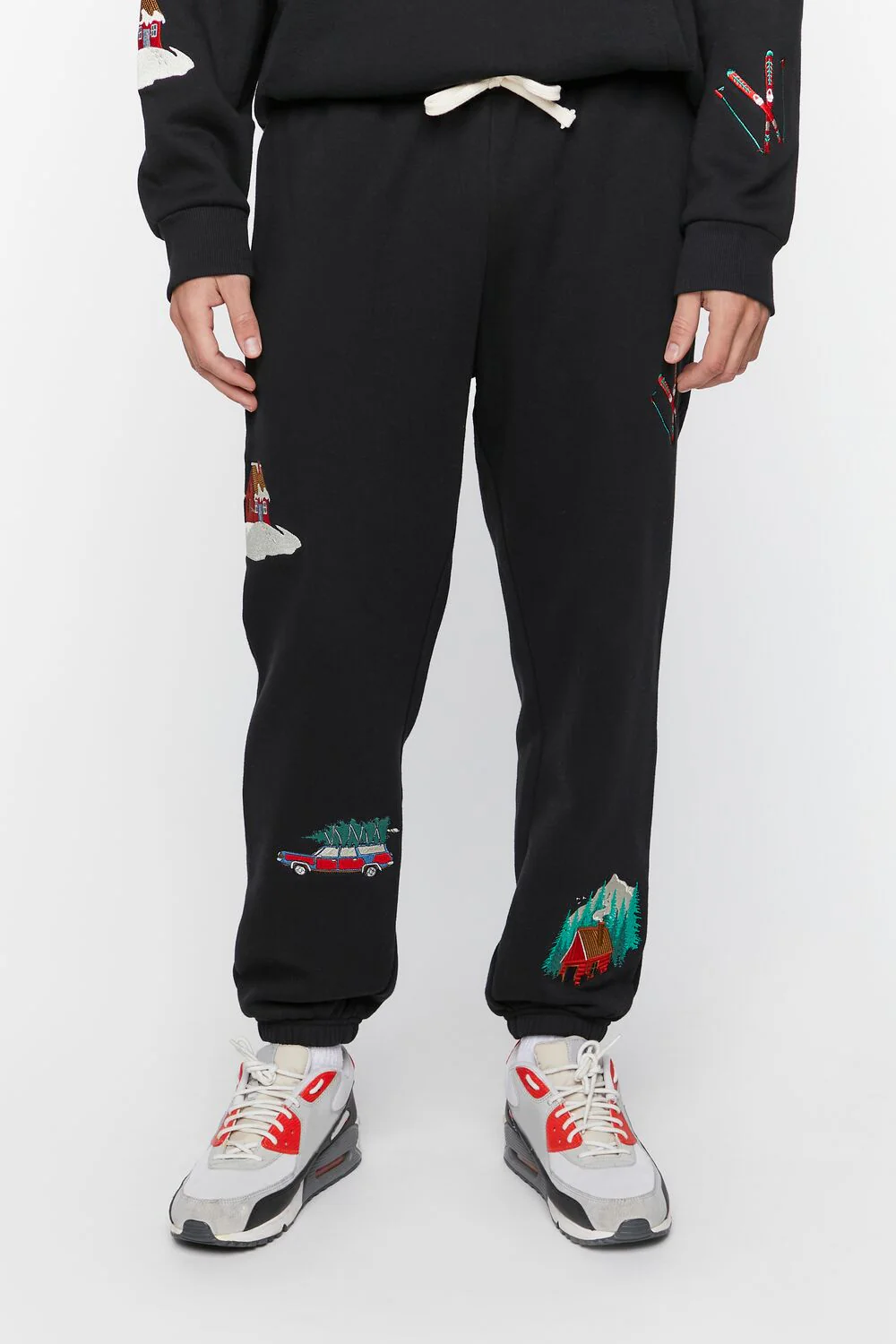 Embroidered Cabin Fleece Joggers - Image 2